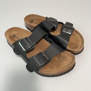 Tommy Bahama leather Arizona Style Double Strap Footbed Sandals US 8-8.5